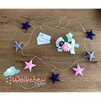 Sternengirlande aus Filz