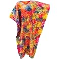 Cool Kaftans BN MADURA Black Batik Kaftan - Hand Painted, Loose Fit One Size, Approx 52.5" Length - View #5