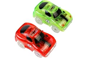 Akokie Circuito Coches de Carreras Niños 2 PCS Juguetes Coches para Pista Niños 3 4 5 6 Años, Entrega aleatoria de Color