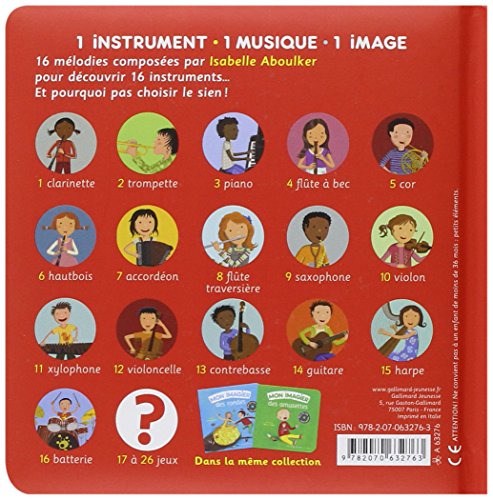 Book's Cover of Mon imagier des instruments