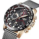 ➤Round schwarzes Zifferblatt mit japanischen Quarzwerk machen die Uhr gute Zeit Batterie, die die Uhr starke Kraft liefern kann. Diese Uhr wird für mehr als 3 Jahre dienen.