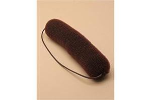 GRIDS LONDON LTD Hair Bun Maker Shaper Hollywood Bump Up Sponge Style Roll on Elastic Styling Hair Women Accessories Twist Vintage Headbands (Brown)