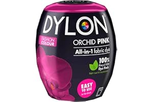 SUZANJAS DYLON Tinte textil Orchid Pink All in One POD color y fijador para tela de 600 g, color rosa orquídea