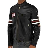 House of Md Hugh Laurie Dr. Gregory Men's Leather Jacket Black M black