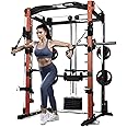 MIRACLE FITNESS ALL IN ONE MULTI FUNCTION SMITH MACHINE WITH CABLE CROSSOVER, WEIGHT LIFTING & HOME TRAINING MACHINE/ FULLY BLACK COLOR