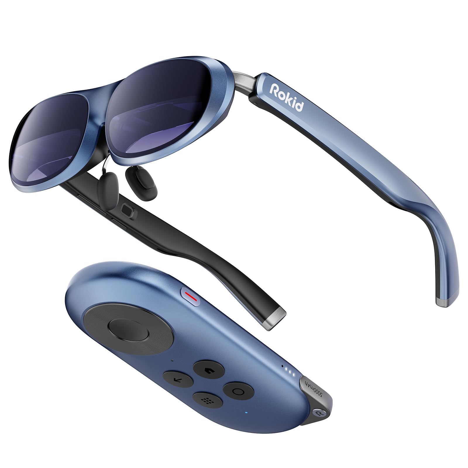 Rokid Joy Pack AR Glasses — Android TV Smart Glasses with 360" Micro-OLED Display | Support for Google Play, Media Streaming and Cloud Gaming | Compatible with All Console, Android, iOS and Windows.