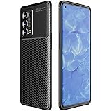 WEIOU Fibra di Carbonio Cover per Oppo Reno 6 PRO 5G (Reno6 PRO 5G) Case, Custodia in Morbida Silicone TPU Anti-Graffio Antiu
