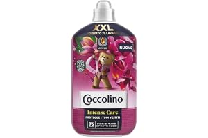 Coccolino Mjukmedel Koncentrat Tiaré blommor och röda frukter, mjukgörande intensiv vård tvättmaskin med Pro-Fiber-teknik, XX