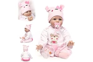 ZIYIUI Reborn lalka realistyczna 22 cale 55 cm miękki silikon winylowa lalka Reborn dziewczynka oczy otwarte zabawka dla dziecka prezent urodzinowy Reborn Baby