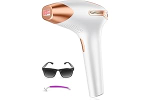 Prettivo IPL Epilatore Luce Pulsata Laser - 3 in 1 Epilatore Laser IPL Donna con HR/SC/RA, 9 Livelli di Energia, 999,900 Flashes, Perfetto Per Viso/Schiena/Bikini/Corpo