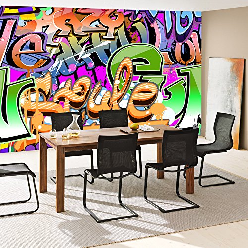 Vlies Fototapete 400×280 cm – Top ! PREMIUM PLUS Foto Tapete ! Wandbilder XXL Wandbild Bild Fototapeten Tapeten Wandtapete Wanddeko Wand Kinderzimmer Graffiti Streetart – no. 221 - 7