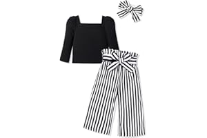 Xumplo Girls Clothes Set Kids Summer Outfit Sleeveless Tie Knot Tank Top and Shorts Clothing Sets 5-14Y