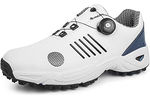BLBK Zapatillas de golf para hombre con sistema de encaje