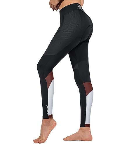 baleaf Thermolegging voor de winter, lange fietsbroek voor dames, met ritssluiting, warm gevoerde joggingbroek, hardloopbroek, thermische hardloopbroek, waterdicht, outdoorbroek, winterbroek, blauw