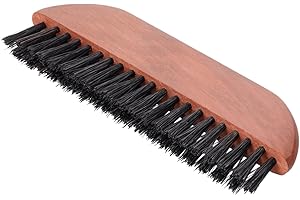 ‎HOLZ-LEUTE Reisekleiderbürste Kleiderbürste Fusselbürste Tischbesen aus Birnbaumholz mit festen Wildschweinborsten | HOLZ-LEUTE