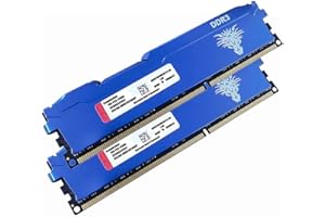 YONGXINSHENG DDR3 8GB Kit (4GBx2) 1600MHz Memoria Ram Escritorio Udimm PC3-12800 Sin ECC Sin Búfer 1.5V CL11 2Rx8 Dual Rank 240 Pin Módulo de Actualización de Memory para PC de Sobremesa (Azul)