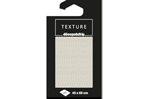 Décopatch TD780C - Un paquet de 1 feuille de papier Texture 40x60 cm, Chevron avec dorures