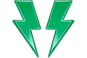 Pendientes Rayo Mujer de Acero y Metacrilato Efecto Espejo (Verde)