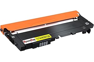 HenceBuy 117A Yellow Toner Cartridge for HP W2072A 117A Compatible with HP Color Laser MFP 179fnw 178nw 178nwg 179fwg 150a 150nw 178 179 Printer Ink, With Chip (Yellow, Single Pack)