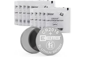 EEMB 10 PACK CR2016 Batteria 3V al litio Batteria a bottone a moneta 2016 Batteria ECR2016 DL2016 LM2016 per chiavi FOB auto orologi calcolatrici apriporta garage giocattoli luci a LED