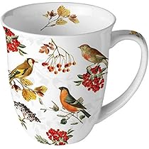 Ambiente Tasse à Café Avec Anse - 0,4 L - En Porcelaine Fine