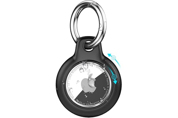 TNSNK Étui Portable pour Apple AirTag avec Anneau de clé, pour Porte-clés AirTag pour Bagages, vélos, Animaux de Compagnie, étui de Protection résistant aux Rayures, Housses GPS