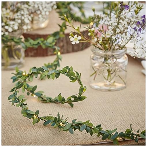 Glimmer Lightings Leaf Garland Flexible String Light for Home Decoration, Garden, Party, Diwali, Christmas - Warm White, 5 Meters - Image 3