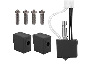 BTFO Zestaw Hotend do Kobra S1 Combo ACE Pro, Głowica Drukująca Ekstruder 1szt Akcesorium Hotend 2szt Osłonami Silikonowymi 4szt Utwardzanymi Dyszami ze Stali