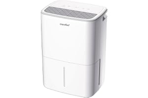 COMFEE Avfuktare 10 liter/dag, lämplig för rum på ca 40 kubikmeter (16 kvadratmeter), automatisk frostning, barnsäkring, brus