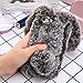 Produktbild WANGMM 3D niedlichen Kaninchen haarig warme Pelz case für iPhone 6 6s Plus Bling Strass plüsch Bunny Abdeckung für iphone6   für mädchenBrown,for iPhone 6 6S