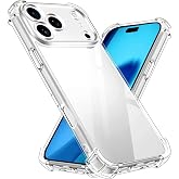 Apple iPhone 17 ProMax Kamera Korumalı Airbag Antishock K&ouml;şe Korumalı Şeffaf Silikon Kılıf