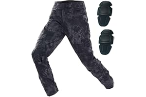 HANSTRONG GEAR H World EU Army Army Tactical Airsoft Paintball Shooting Pants Combat Pants for Men with Knee Pads MCBK