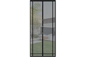 Sekey 130x220 cm magnético cortina para protección contra insectos, magnético Mosquitera para puerta para balcón, sótano Puerta, terrazas para puerta (se puede cortar en altura y ancho), Negro