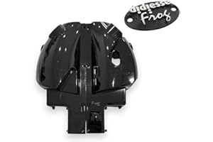EcoPrice® - Scocche Frog Sinistra e Destra con Targhetta - Ricambi 100% compatibili con macchine caffè Frog componenti originali COLORE (Nero Lucido)
