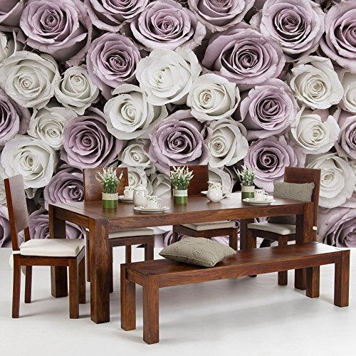 Vlies Fototapete PREMIUM PLUS Wand Foto Tapete Wand Bild Vliestapete – Rose Blume Blüte Pflanze Liebe – no. 2369, Größe: 416 x 254cm Vlies - 5