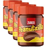 Z&uuml;ber Peanutzilla Kakaolu Fıstık Kreması 315 Gr (4 paketi)