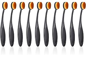 UNIMEIX 10 Pack Blending Brushes for Card Making Art Blending Tools Blender Brush Ink Blending Brushes for Crafts Black with Cover Brown