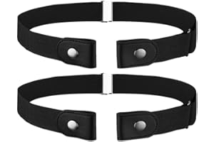 Clyhon Cintura elástica sin hebilla para hombre, cintura invisible sin hebilla para pantalones vaqueros