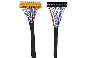 Socobeta LCD LVDS Cable Stable LCD Screen LVDS Cable, Strong LVDS Cable 30 Pin LVDS Cable 5PCS for PC for Computer for Laptop