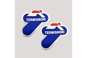 BUSEB 2pcs/ Lot de Aluminio Motorcycle de Escape Tubo Calabra de tubería Pegatina de Personalidad Fresca Escorpio for Termignoni (Color : 2 pcs)