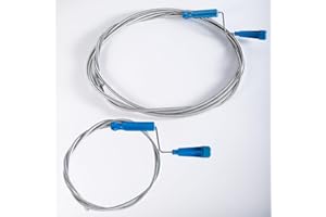 YUANBAOTT Rohrreinigungsspirale, 2 Stk Abflussreiniger Spirale Abfluss Rohrreinigung, Abflussspirale Rohrreiniger Spirale für Waschbecken, Badewanne, WC Abflussschlange - 5M & 1,4M