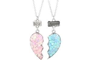 LFYXCW Beste Freunde Ketten BFF Halskette Freundschaftskette für 2 Mädchen Geburtstag Geschenke