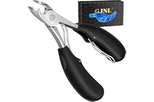 GJNL Toenail Clippers for Thick Seniors Toenails - 37mm Wide Opening Heavy Duty Toe Nail Clippers, Ultra Sharp Professional Toenail Cutter