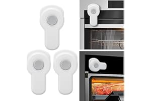 Unaikoo Baby Proofing Oven Locks - 3 Pack - Child Proof Oven Door Locks - Oven Safety Child Lock - Baby Kitchen Oven Guard Oven Front Lock for Babies and Toddlers, Heat-Resistant, No Drilling