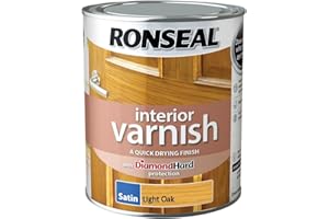 Ronseal Interior Varnish Light Oak Satin 750ml