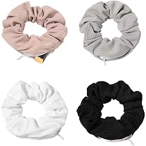 Amosfun Metallic Haargummis – Glitzer Scrunchies Mit Pailletten Für Frauen & Mädchen