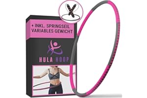 GOLDSCHAKAL Hula Hoop - Pneumatico da 77-94 cm, 829-2250 grammi, per adulti e bambini, per perdita di peso e massaggio, 7-8 pezzi, con hula hoop removibile, per fitness, allenamento