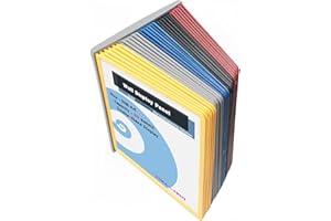 TUKA-i-AKUT Pupitre Présentoir Mural 30 Panneaux d'Affichage A4 Assortie, Support Kit Mural, Consultation Présentation Documents Entrepôt Atelier Laboratoire Bureau etc. Multicolore TKD8222-30x Bunt