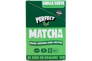 Perfect Ted Organic Matcha | 10x 1.5g Sachets | Ceremonial Grade Matcha | Perfect for Matcha Lattes