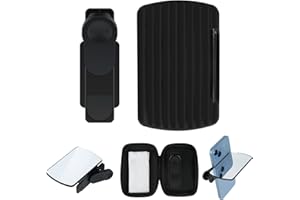 SURFSEXY Handy Reflexionskamera Spiegel, Spiegelreflexions Kamera Clip für Phone, Universelles Verstellbarer Handy Kamerao bjektiv Clip Set, Reflektor Fotografie, Handy Zubehör (Schwarz)